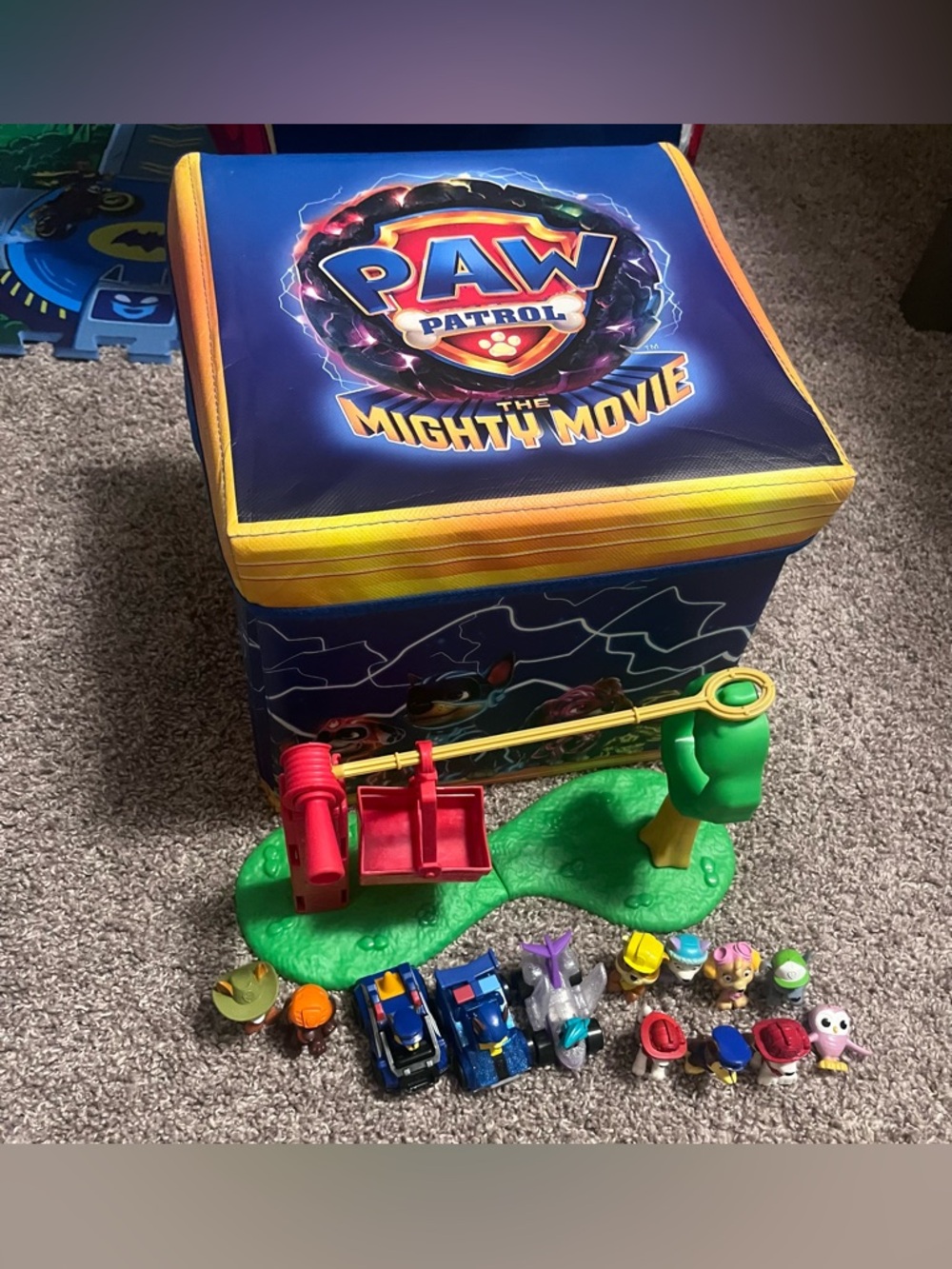 PAW Patrol The Mighty Movie Storage Cube/Play Mat Bundle